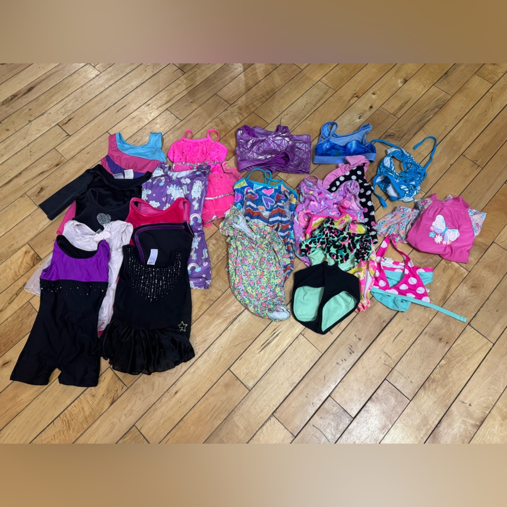 Girls 4T Swim Suit & Dance Outfit Lot